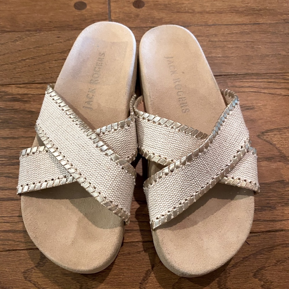 Jack Rogers Platform Sandals, Size 7, Worn Once!